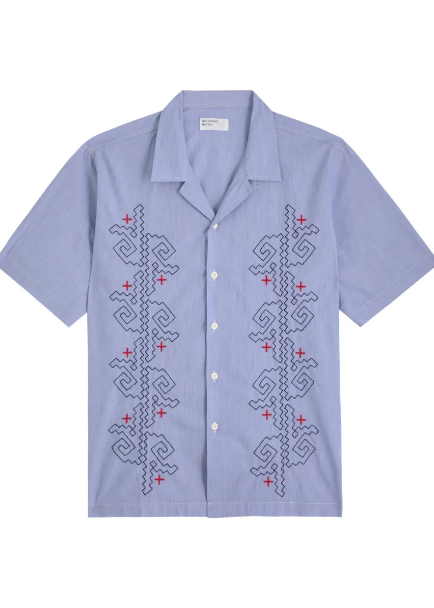 Road fine-striped cotton shirt