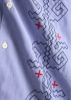 Road fine-striped cotton shirt