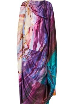 Robina printed silk maxi dress