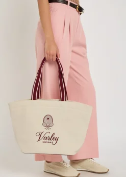 Robinson embroidered canvas tote bag