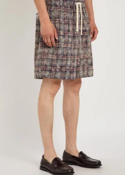 Rocco checked cotton shorts