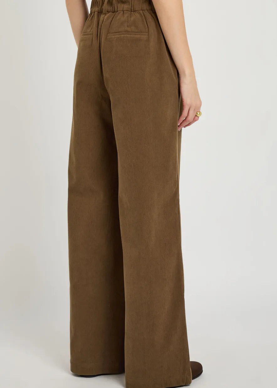 Rocio wide-leg corduroy trousers