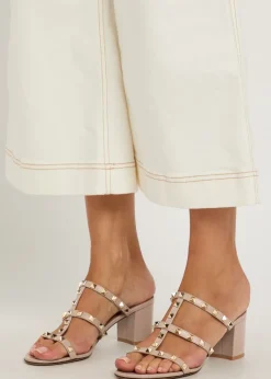 Rockstud 60 leather mules