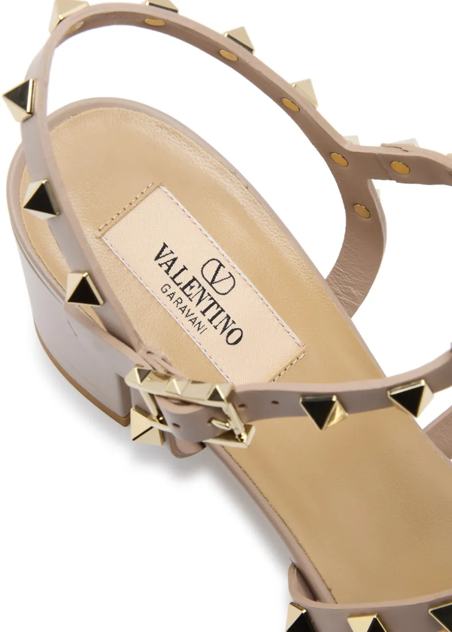 Rockstud 60 leather sandals