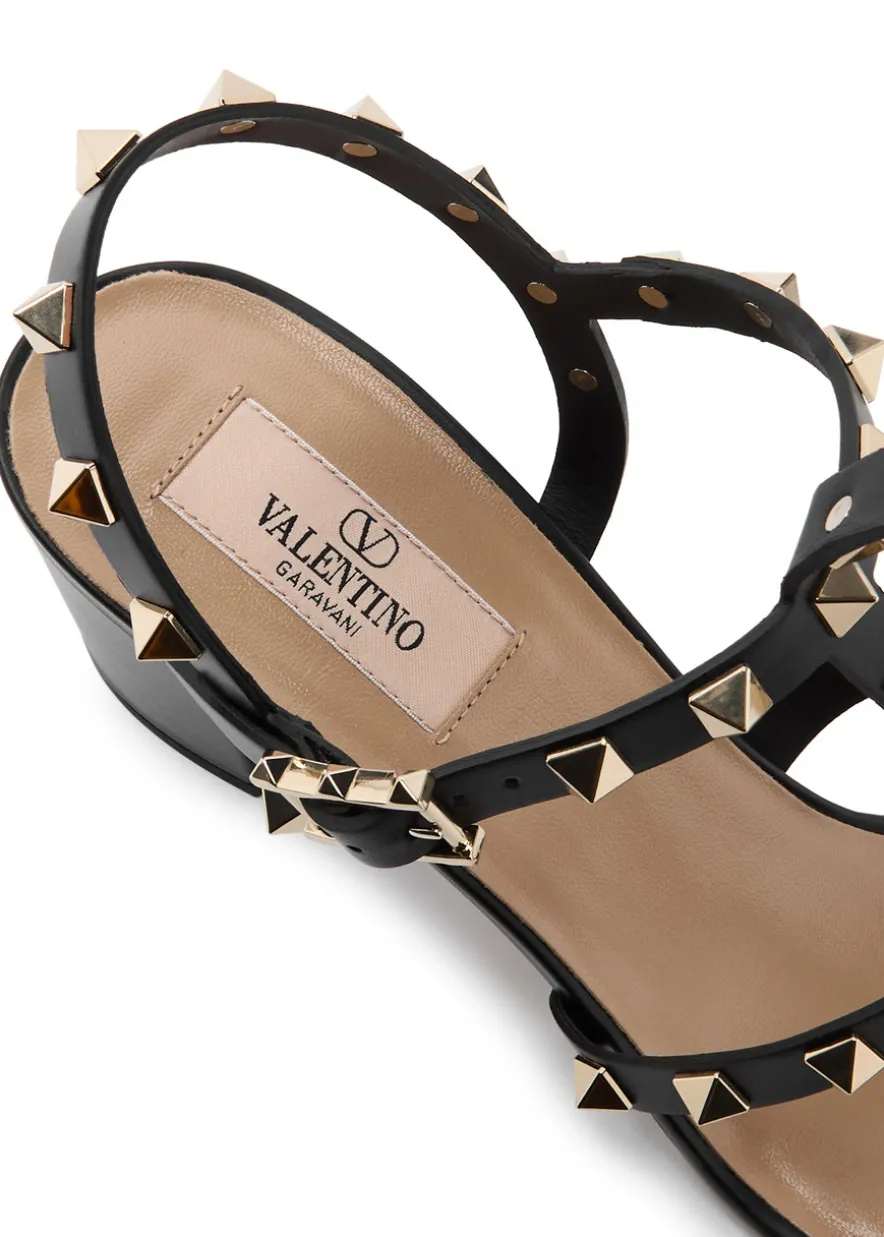 Rockstud 60 leather sandals