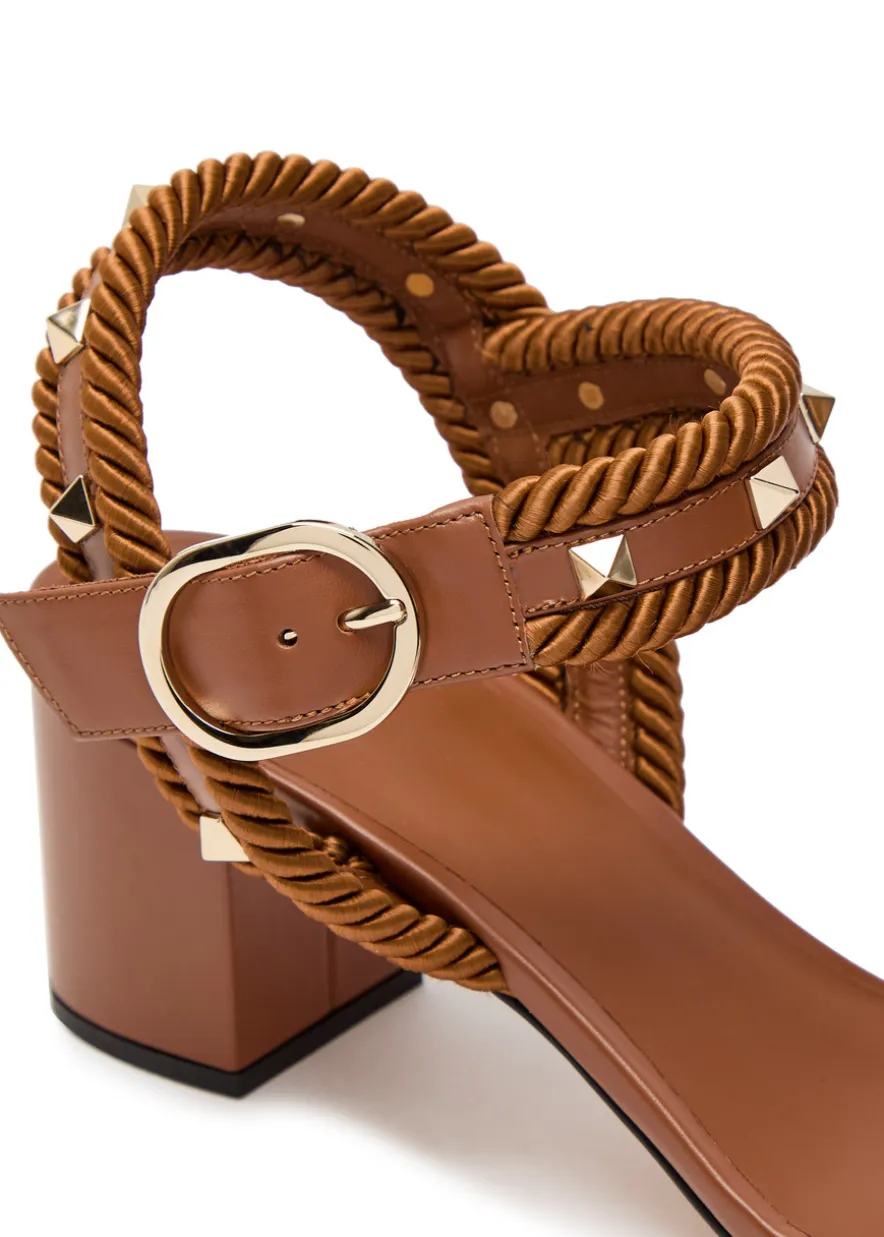 Rockstud 60 leather sandals