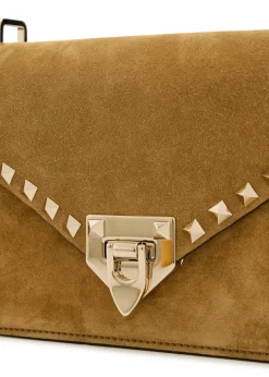 Rockstud small suede shoulder bag