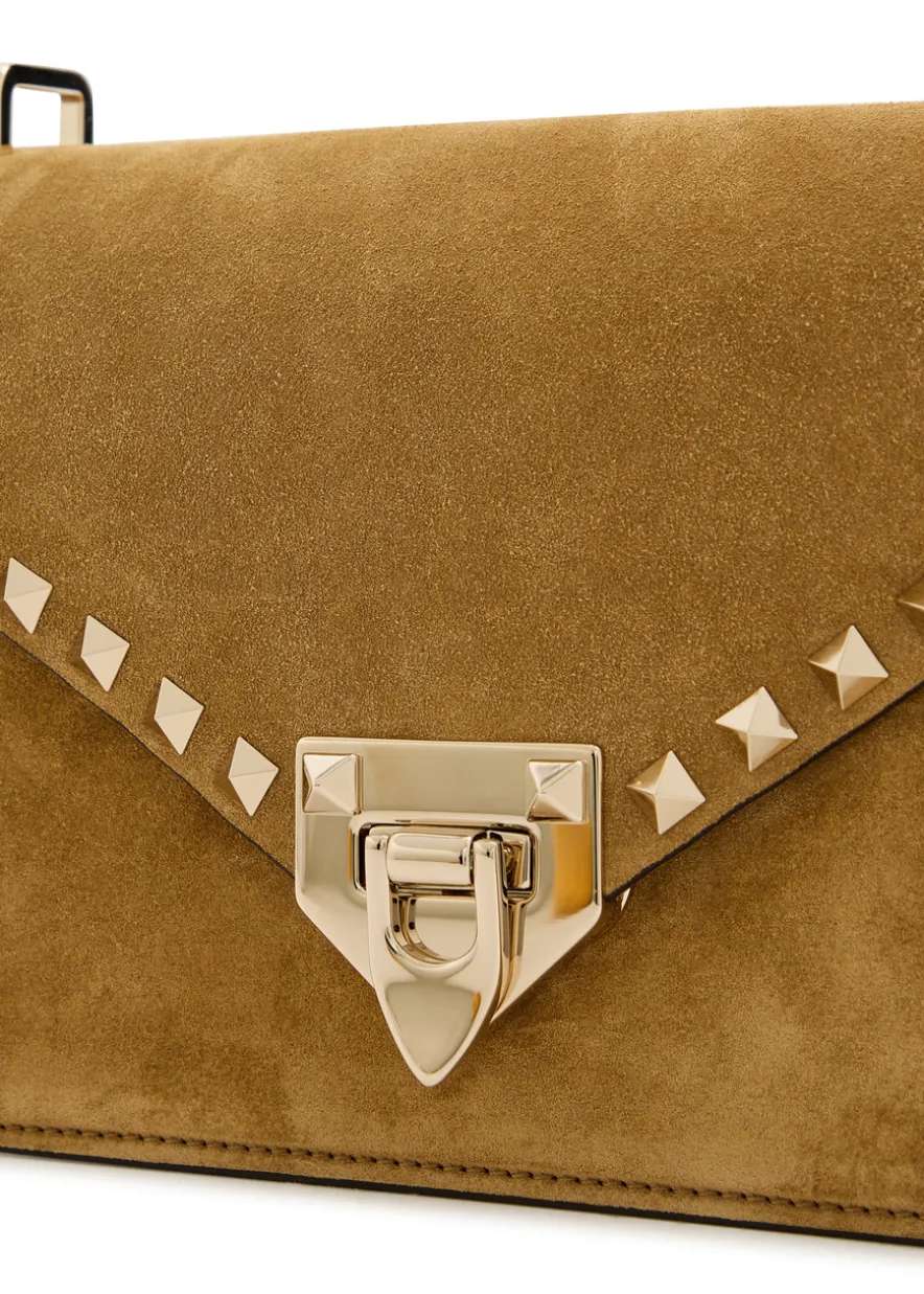 Rockstud small suede shoulder bag