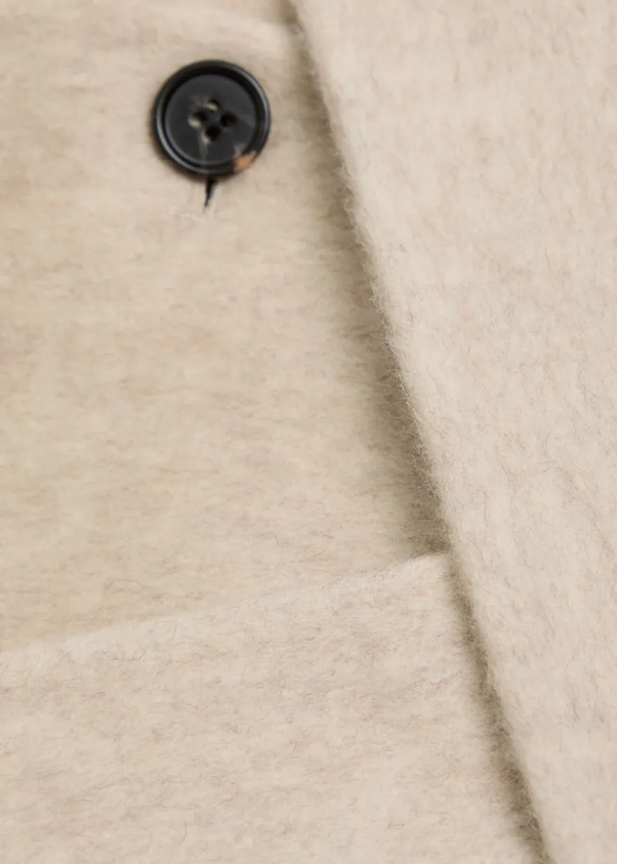 Roland belted wool-blend coat