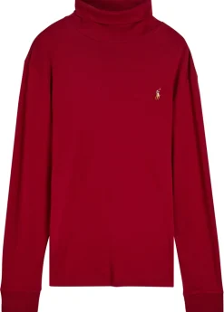 Roll-neck cotton top
