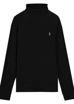 Roll-neck wool jumper