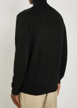 Roll-neck wool jumper