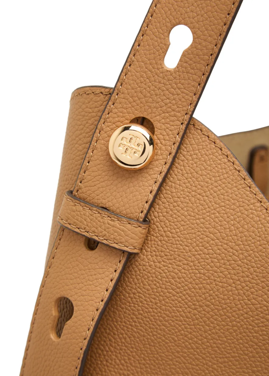 Romy grained leather hobo bag