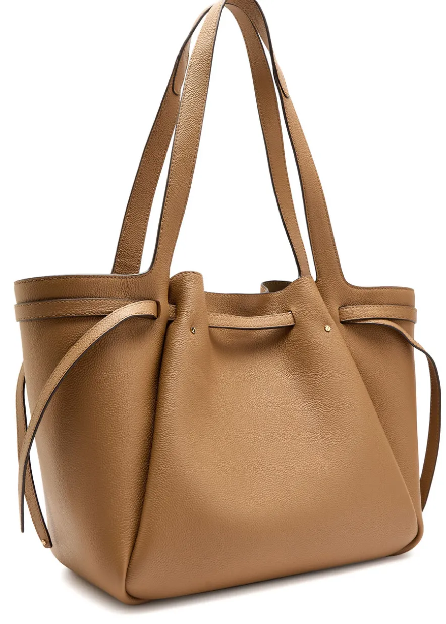 Romy grained leather tote bag