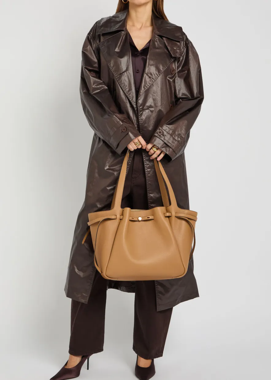 Romy grained leather tote bag