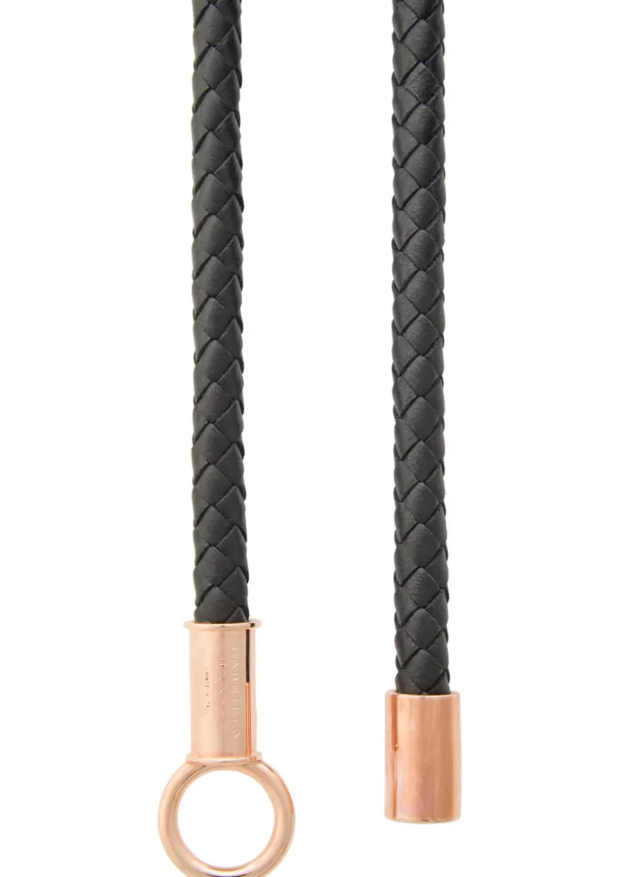 Rope leather belt
