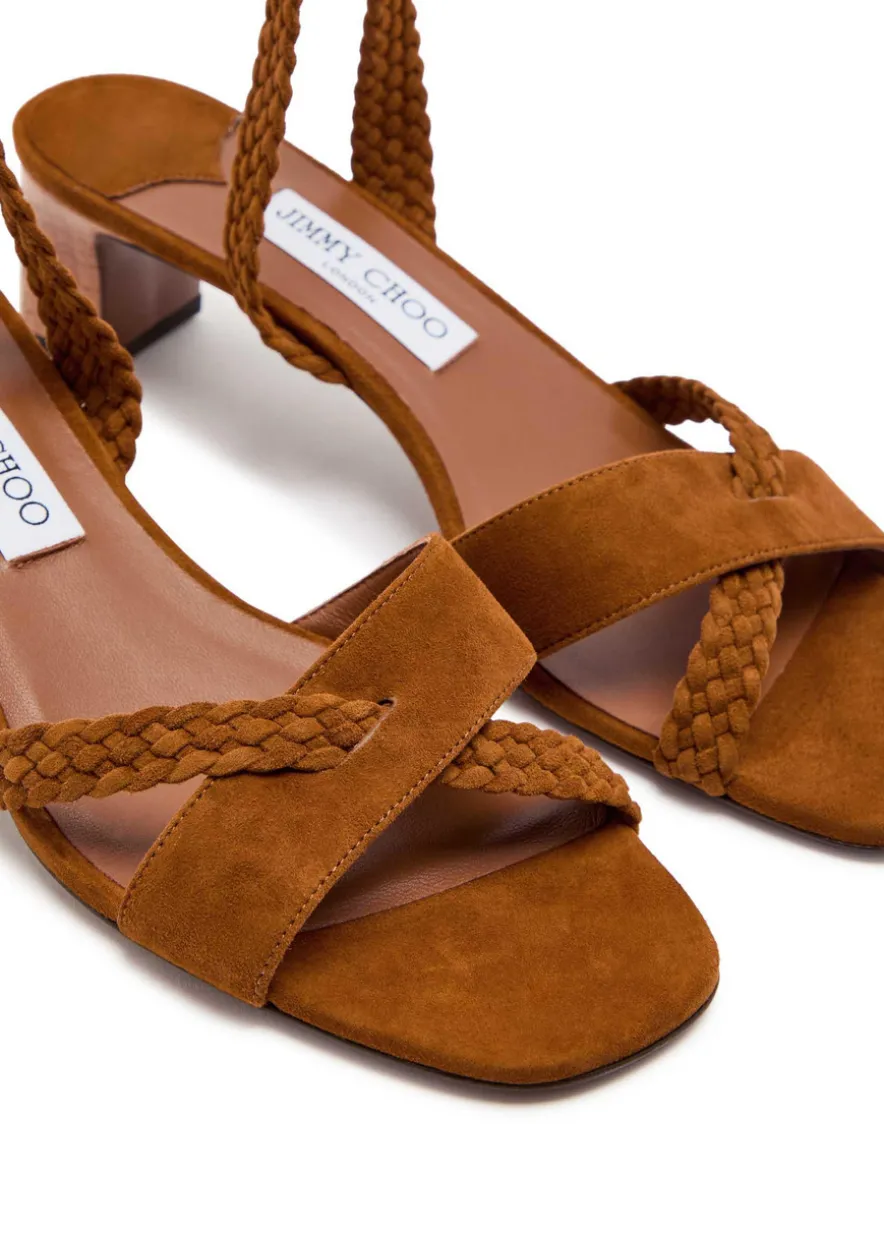 Rori 45 braided suede sandals