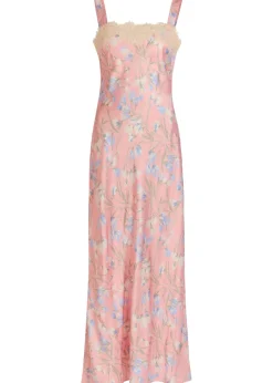 Rosamarie floral-print satin midi dress