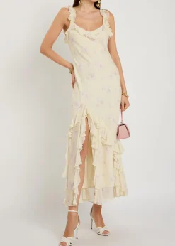 Roseline floral-print georgette maxi dress
