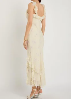 Roseline floral-print georgette maxi dress