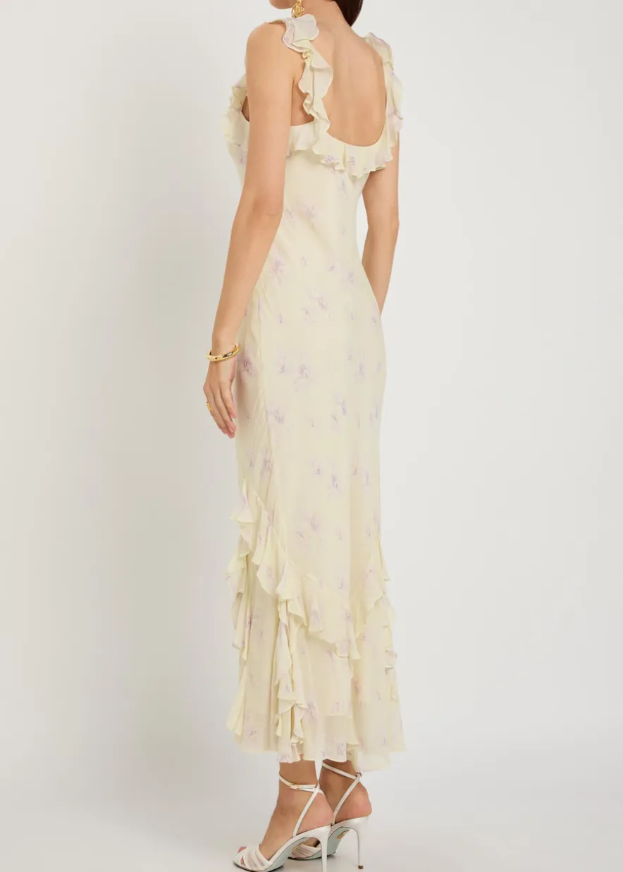 Roseline floral-print georgette maxi dress