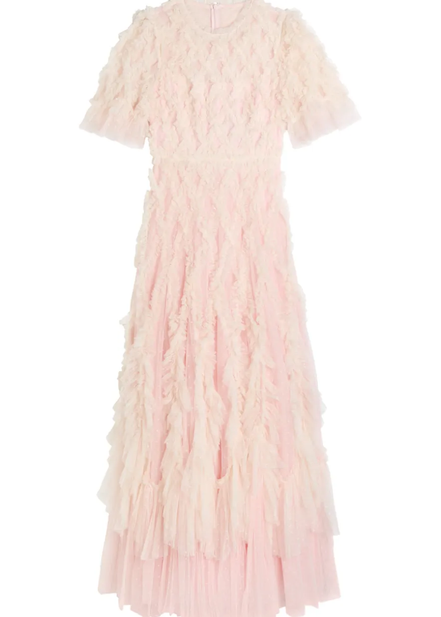 Rosella ruffled tulle gown