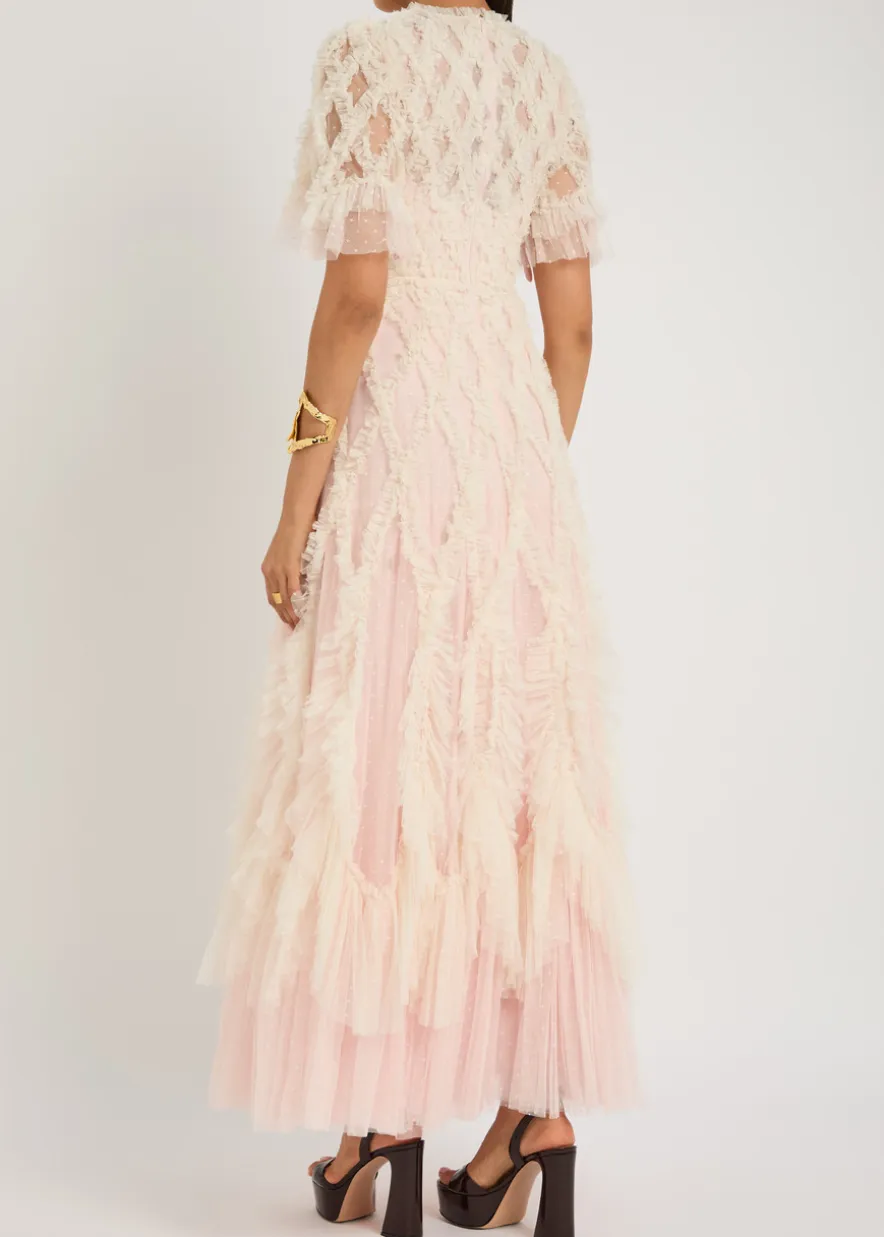 Rosella ruffled tulle gown
