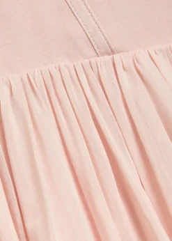 Rosie boned cotton and silk-blend midi dress