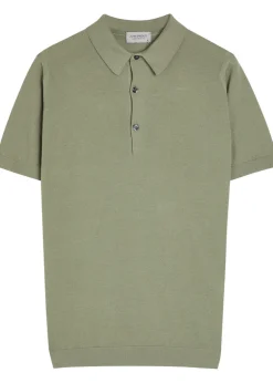 Roth fine-knit cotton polo shirt