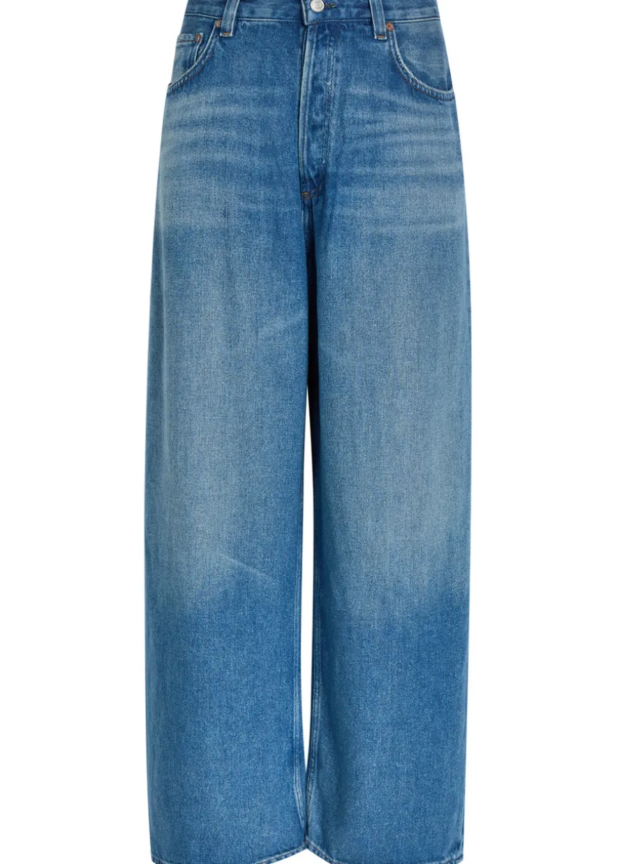 Rounded Baggy wide-leg jeans