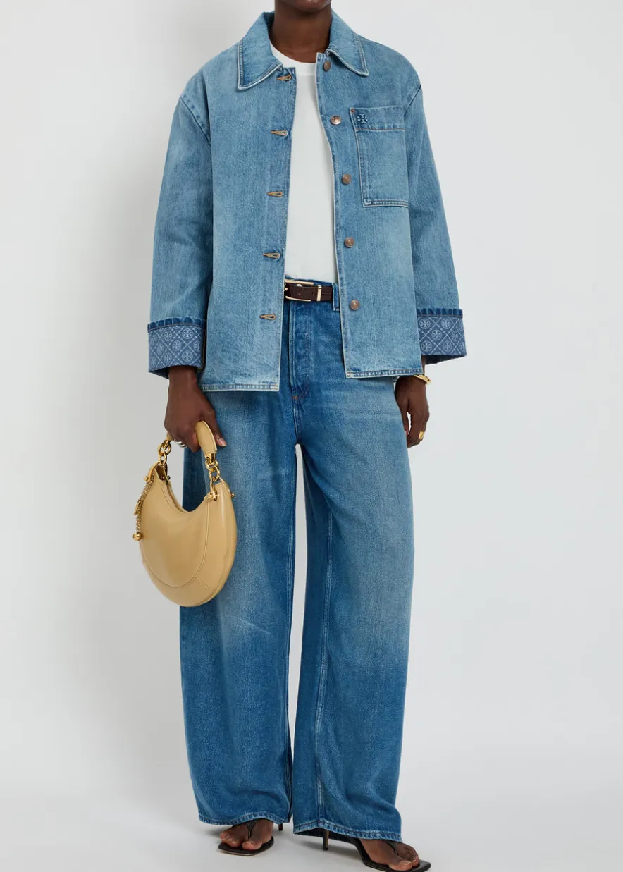 Rounded Baggy wide-leg jeans
