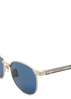 Round-frame resin sunglasses