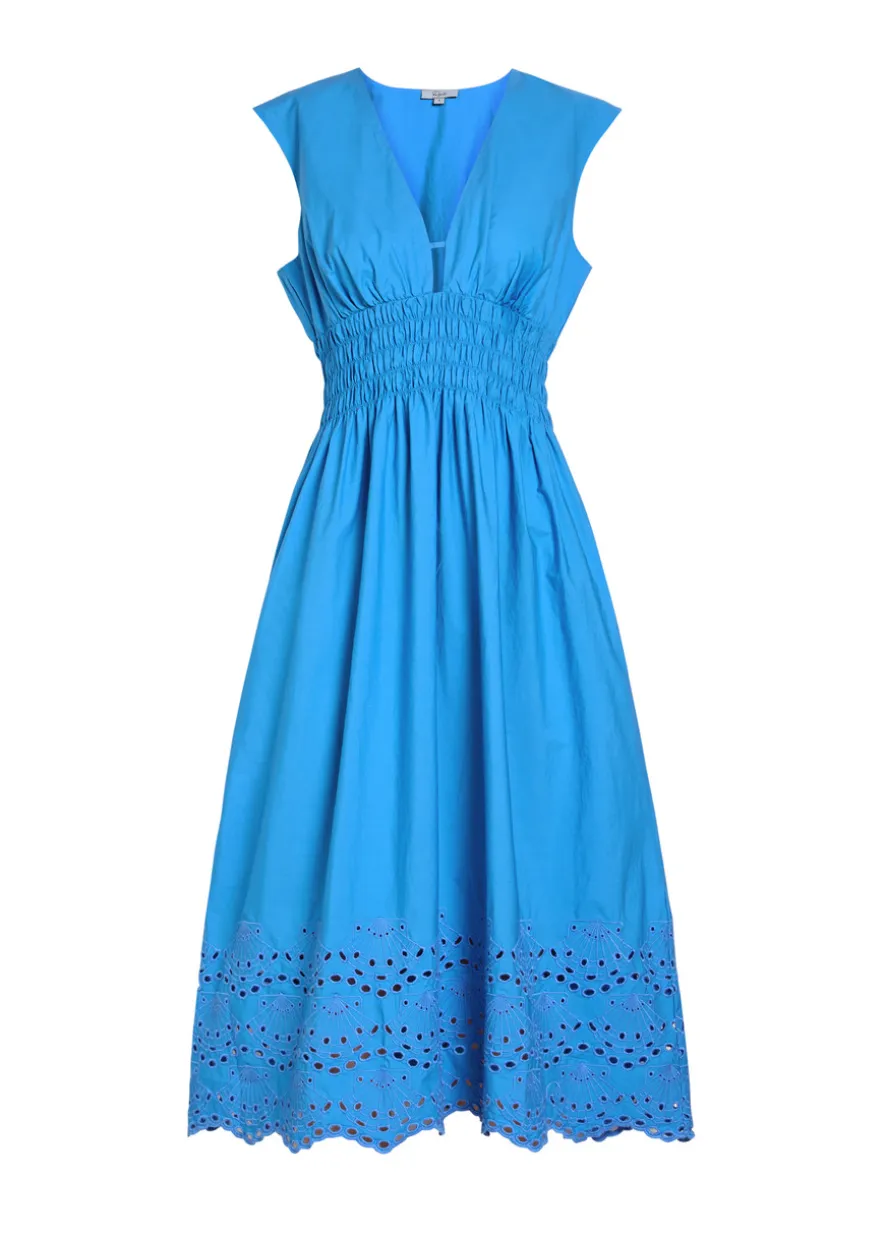 Roxanne embroidered cotton midi dress