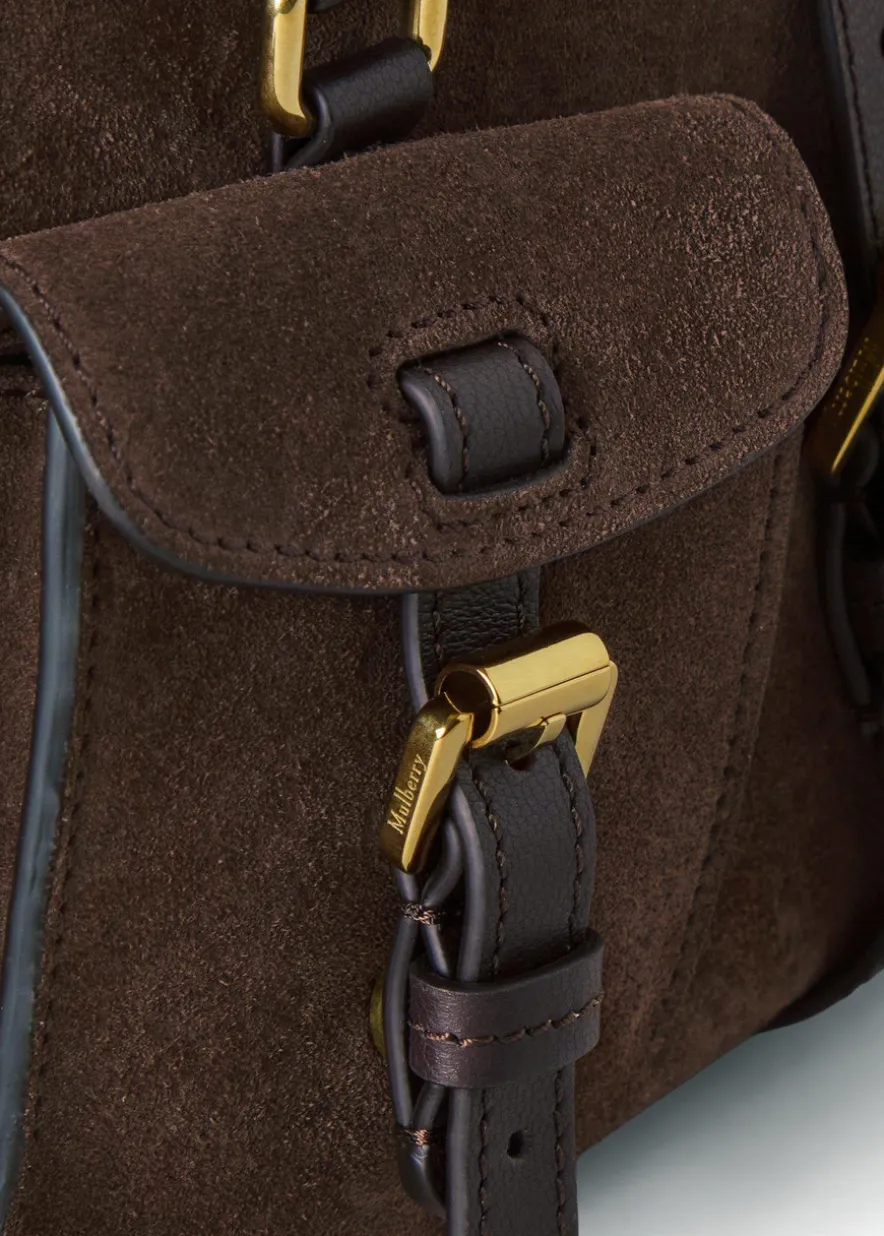 Roxanne small suede cross-body bag