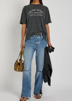 Roy distressed straight-leg jeans