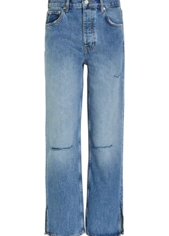 Roy distressed straight-leg jeans