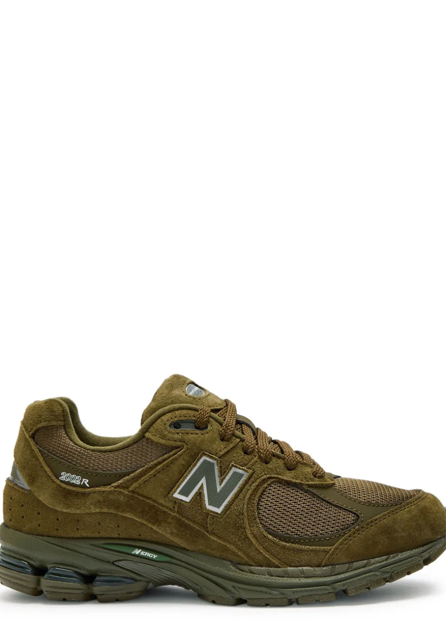 2002R panelled suede and mesh-knit sneakers