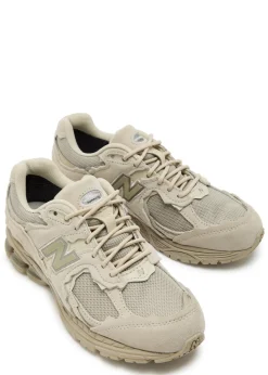2002R panelled suede and mesh-knit sneakers