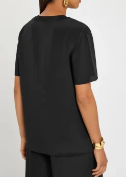 Rubin silk-crepe T-shirt