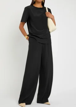 Rubin silk-crepe T-shirt