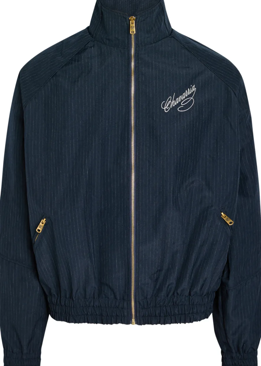 Ruff Rider pinstriped woven track jacket