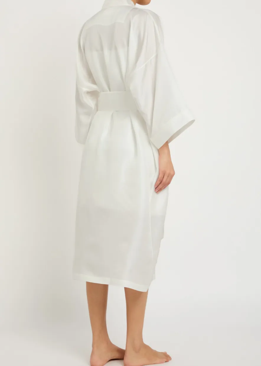 Sabine silk robe
