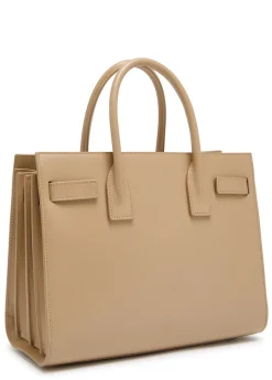 Sac De Jour leather top handle bag