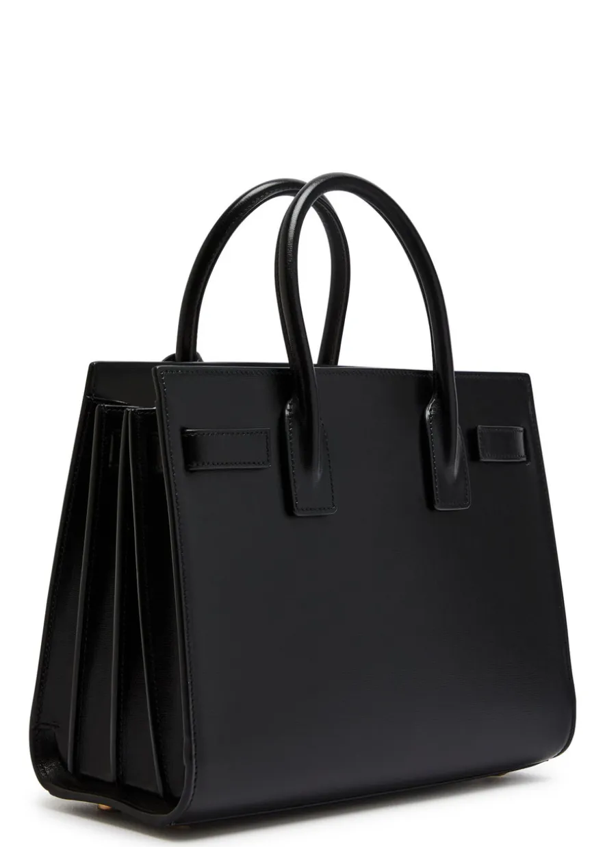 Sac De Jour mini leather top handle bag