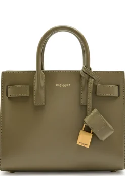 Sac De Jour nano leather top handle bag