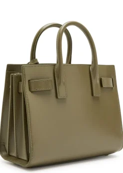 Sac De Jour nano leather top handle bag