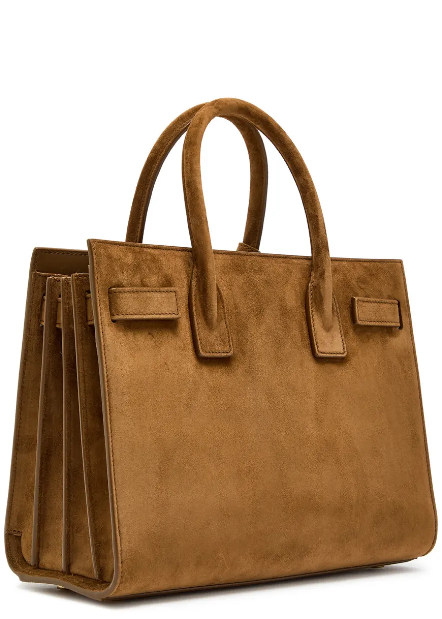 Sac De Jour suede top handle bag