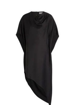 Sadia asymmetric satin mini dress