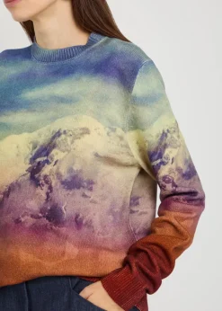 Sael printed cashmere-blend jumper