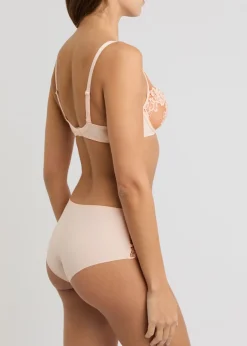 Saga guipure-lace underwired bra